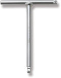 1/4" Sq. Drive T handle with multi-function Wobble-fix and Standard square