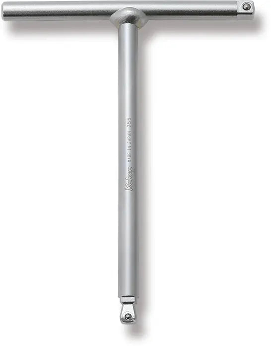 1/4" Sq. Drive T handle with multi-function Wobble-fix and Standard square