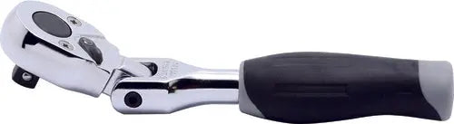 1/4 Sq. Dr. Ratchet Handle  20 teeth Short Length 116mm Flexible Head Plastic Handle