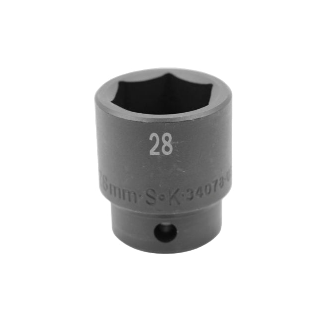SK Tools USA - 1/2" Drive 6 Point Standard Metric Impact Socket (21mm - 46mm)