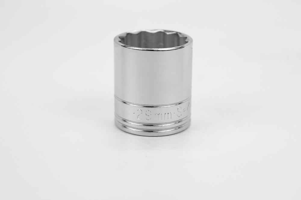 SK Tools USA - 1/2" Drive 12 Point Metric Standard Chrome Socket (10mm - 29mm)
