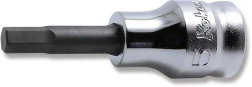 3/8 Sq. Dr. Bit Socket  5mm 6 point Length 50mm Z-series