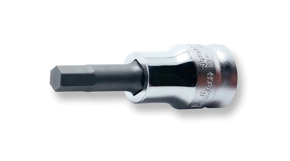 3/8 Sq. Dr. Bit Socket  6mm 6 point Length 50mm Z-series