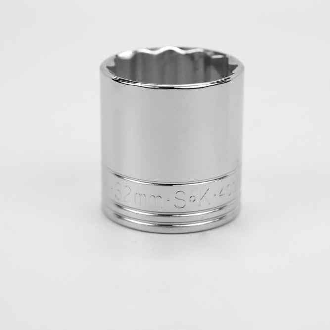 SK Tools USA - 1/2" Drive 12 Point Metric Standard Chrome Socket (30mm - 36mm)