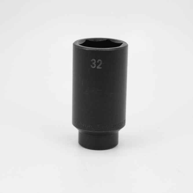 SK Tools USA - 1/2" Drive 6 Point Deep Metric Impact Socket (10mm - 36mm)