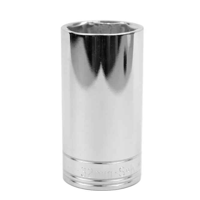 SK Tools USA - 1/2" Drive 6 Point Metric Deep Chrome Socket (10mm - 32mm)
