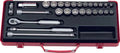 3/8 Sq. Dr. Socket Set   6, 12 point   17 pieces