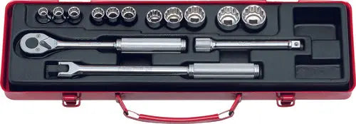 3/8 Sq. Dr. 14 Piece 12-Point Metric Socket Set 8-22mm