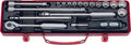3/8 Sq. Dr. 18 Piece 12-Point Metric Socket Set  6-22mm