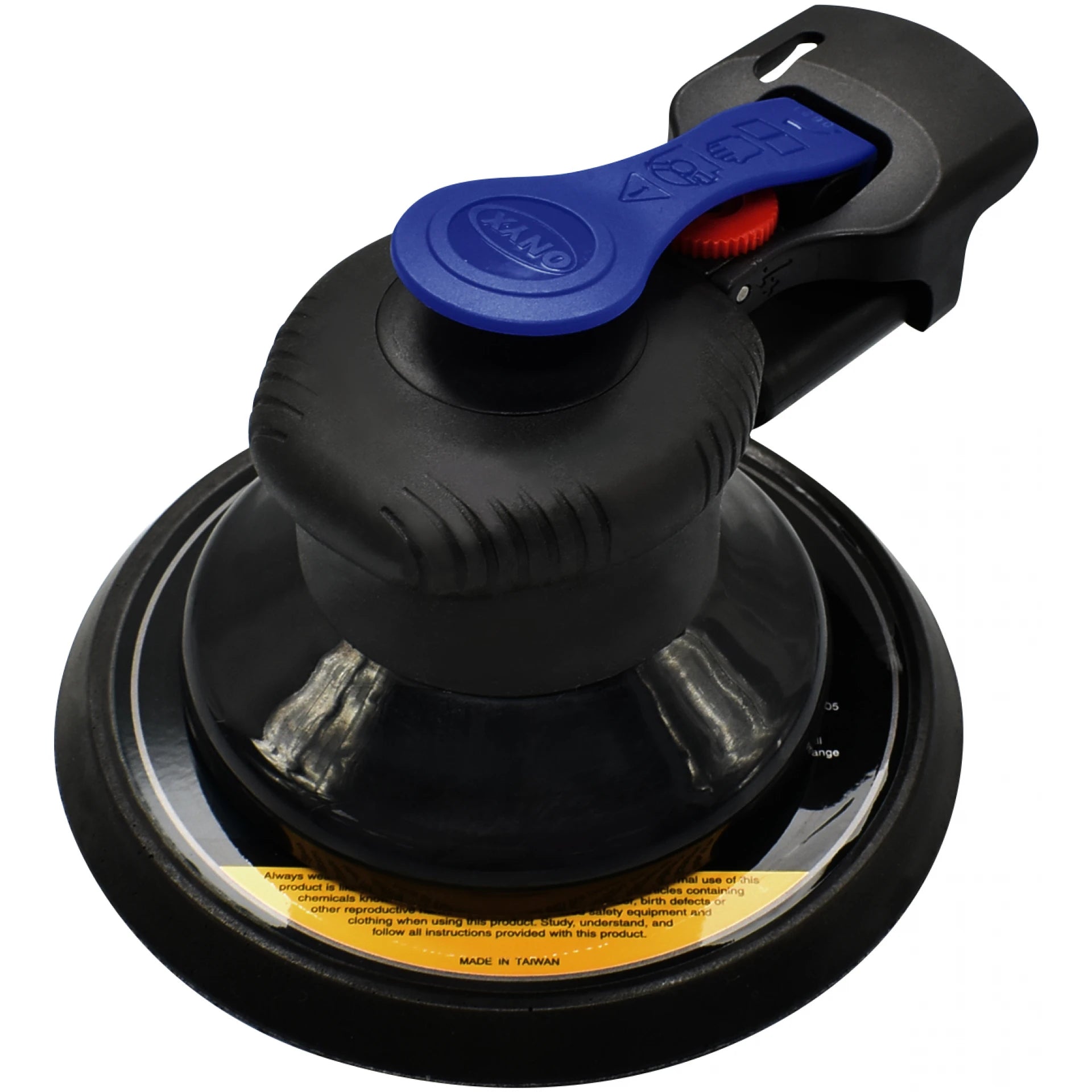ONYX 6″ Finishing Palm Sander with 6″ PU Hook & Loop Backing Pad – 3/32″ Stroke
