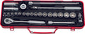 3/8 Sq. Dr. Socket Set   6, 12 point   25 pieces