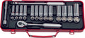 3/8 Sq. Dr. Socket Set   6, 12 point   29 pieces