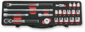 3/8 Sq. Dr. 21 Piece Z-Series 6-Point Metric Socket Set  7-22mm