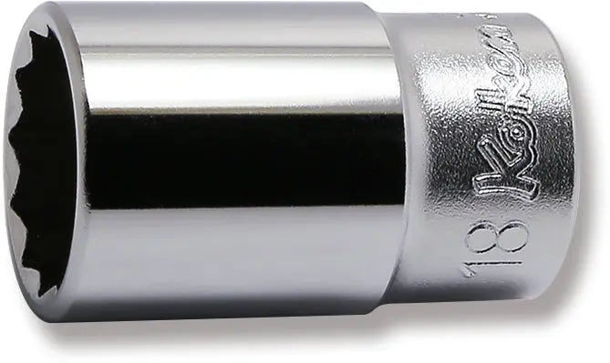 3/8 Sq. Dr. Socket  18mm 12 point Length 40mm