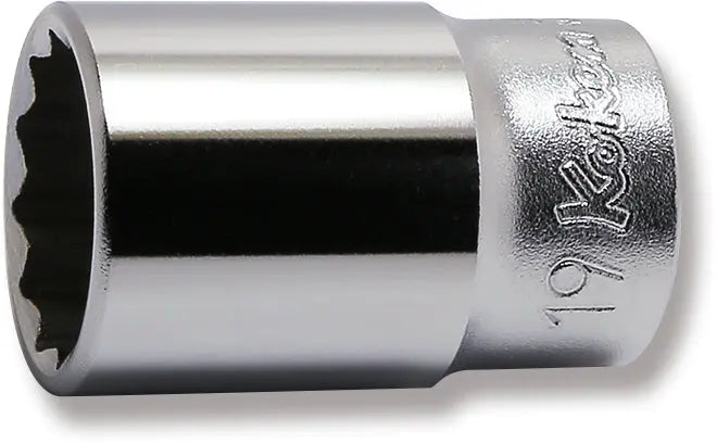 3/8 Sq. Dr. Socket  19mm 12 point Length 40mm