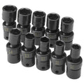SK Tools USA - 10 Piece 3/8" Drive Metric Swivel Impact Socket Set