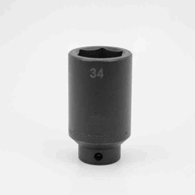 SK Tools USA - 1/2" Drive 6 Point Deep Metric Impact Socket (10mm - 36mm)