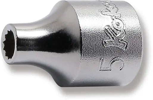 3/8 Sq. Dr. Socket  5mm 12 point Length 26mm