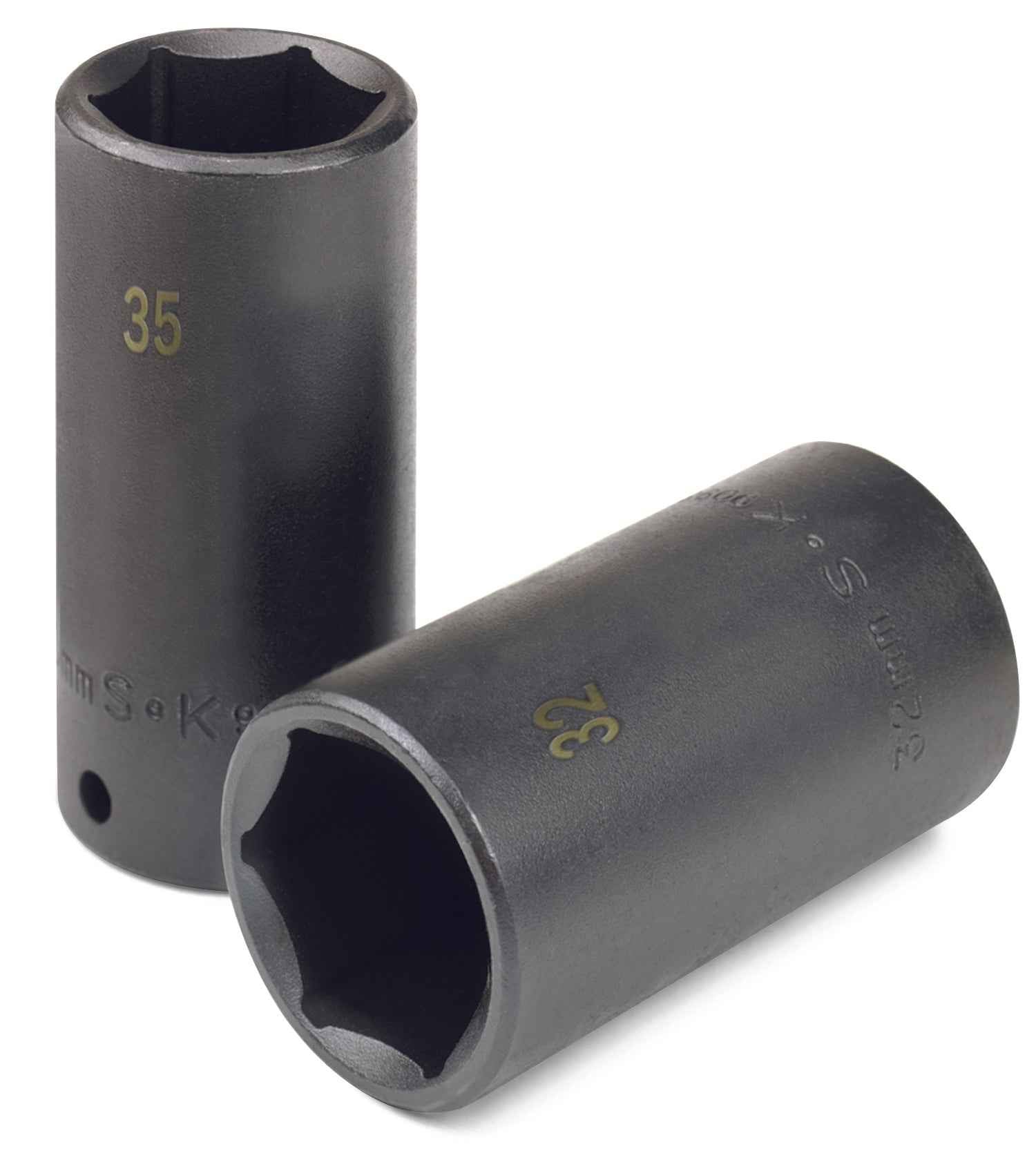 SK Tools USA - 1/2" Drive 6 Point Deep Metric Impact Socket (10mm - 36mm)