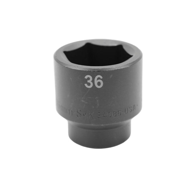 SK Tools USA - 1/2" Drive 6 Point Standard Metric Impact Socket (21mm - 46mm)
