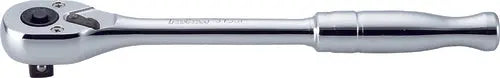 3/8 Sq. Dr. Ratchet Handle  24 teeth  Length 200mm Push Button Polished Handle