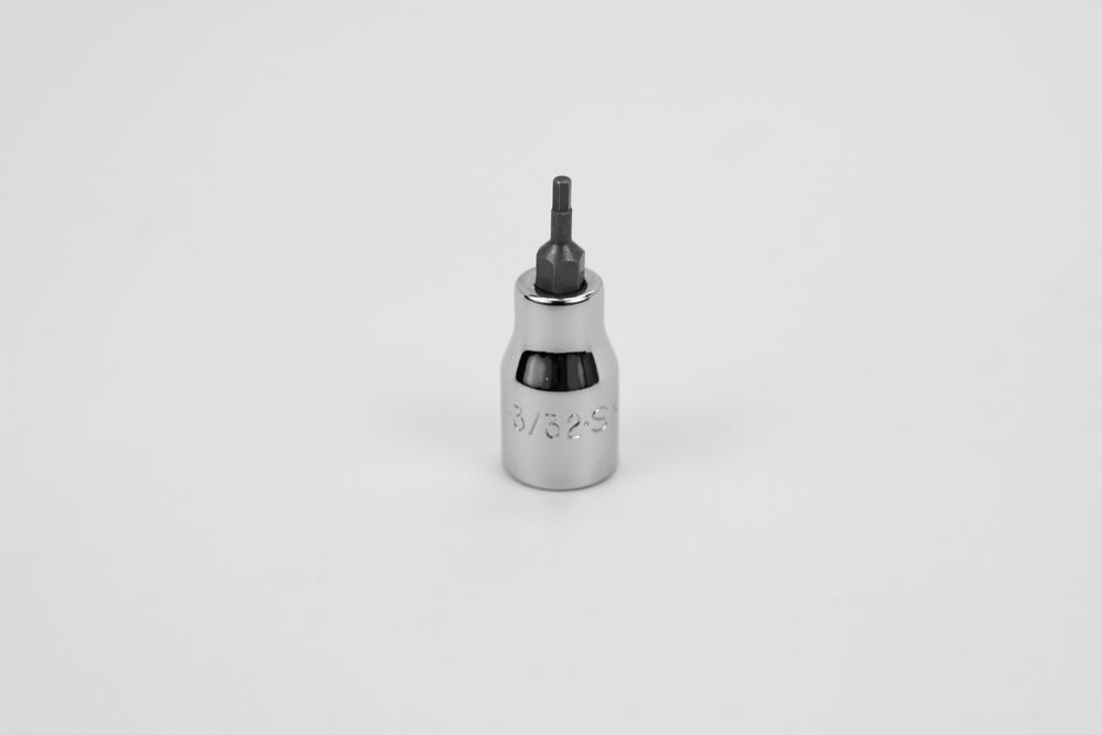SK Tools USA - 3/8" Drive Hex Chrome Bit Socket (1/16" - 1/8")