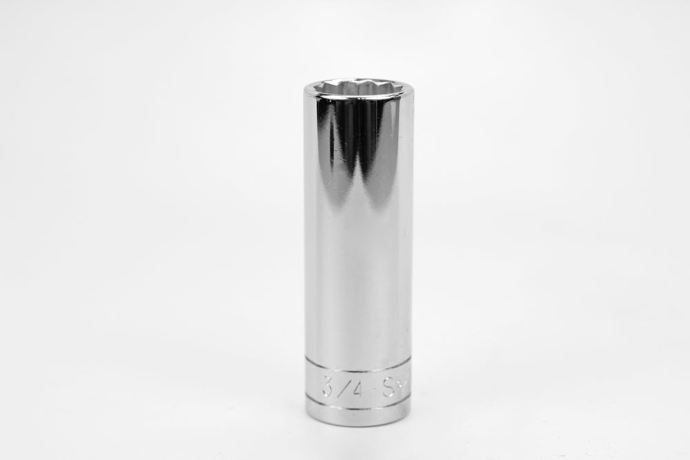 SK Tools USA - 1/2" Drive 12 Point Fractional Deep Chrome Socket (5/8 - 1-1/2)