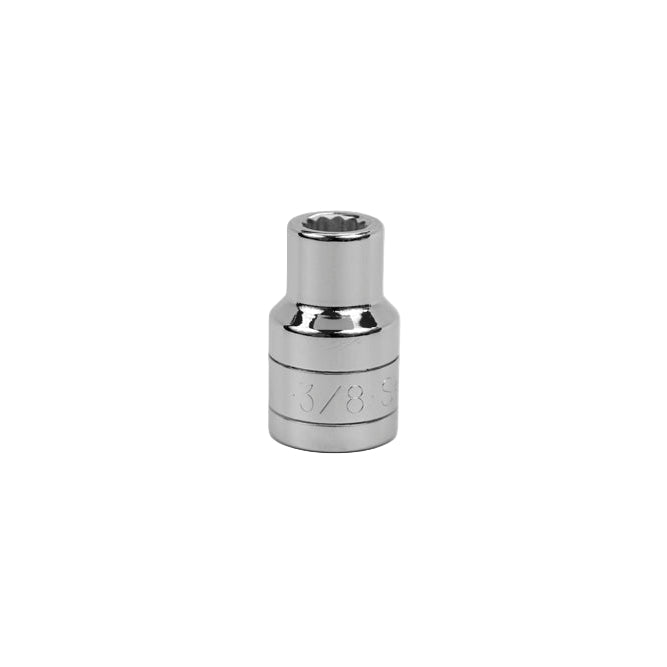 SK Tools USA - 1/2" Drive 12 Point Fractional Standard Chrome Socket (3/8" - 9/16")