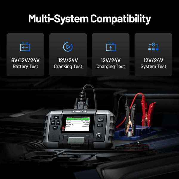 TOPDON 2-in-1 Battery & Resistance Tester