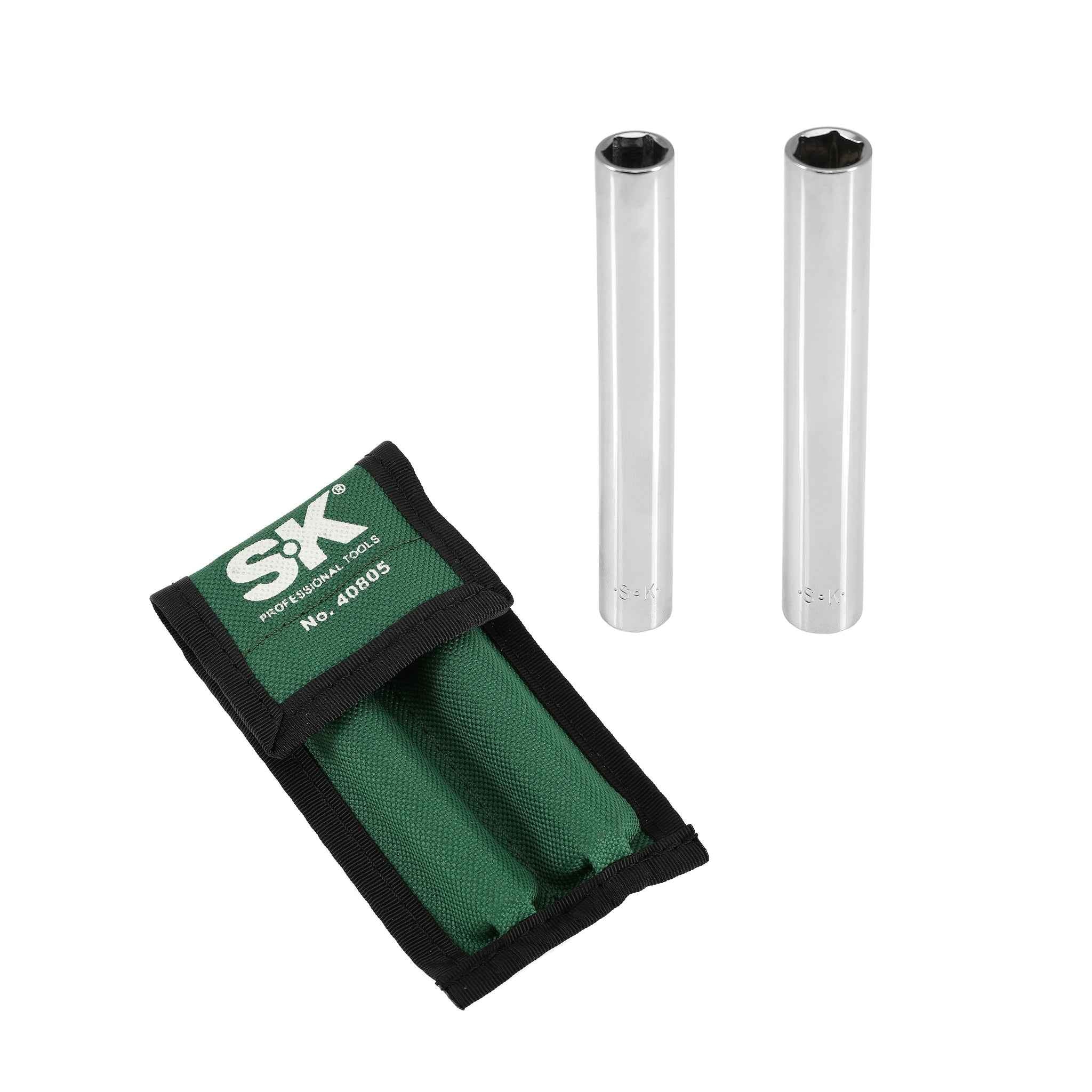 SK Tools USA - 1/4" Drive, 6 Point, Extra Deep, 2 Piece Chrome Socket Set