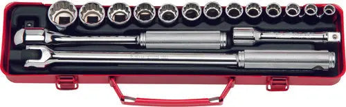 1/2 Sq. Dr. 17 Piece 12-Point Metric Socket Set  9-26mm