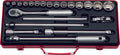 1/2 Sq. Dr. 22 Piece 12-Point SAE Socket Set  3/8-1.1/4"