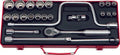 1/2 Sq. Dr. 24 Piece 12-Point Metric Socket Set  10-32mm