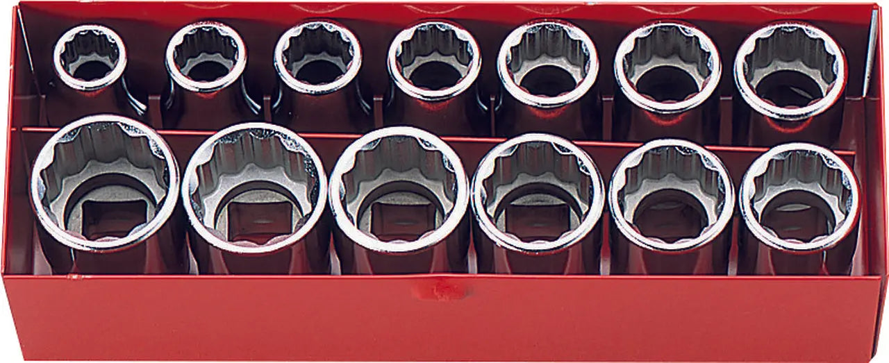 1/2 Sq. Dr. 13 Piece 12-Point Metric Socket Set  10-22mm