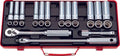 1/2 Sq. Dr. 27 Piece 12-Point Metric Socket Set  10-24mm