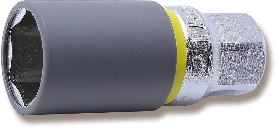 1/2 Sq. Dr. Wheel Nut Socket  21mm Extra Thin walled Length 65mm Color coded Protector