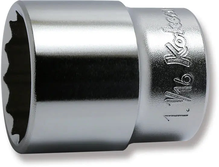 1/2 Sq. Dr. Socket  1.1/16 12 point Length 43mm