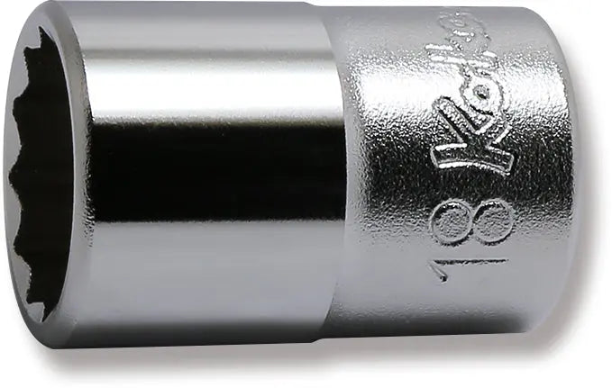 1/2 Sq. Dr. Socket  18mm 12 point Length 37mm