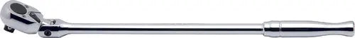 1/2 Sq. Dr. Ratchet Handle  24 teeth Flexible Head Length 450mm  Polished Handle
