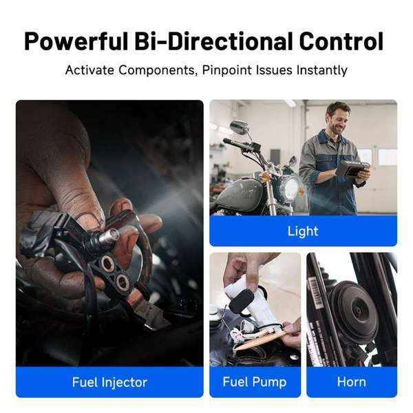 TOPDON 8-inch Wireless Motorcycle Diagnostic Tool