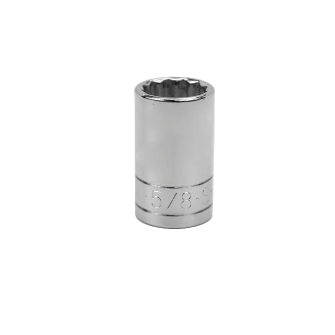 SK Tools USA - 1/2" Drive 12 Point Fractional Standard Chrome Socket (19/32" - 1-1/2")