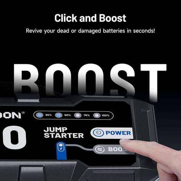 TOPDON 3000 Peak Amp Battery Jump Starter, Power Bank, & Flashlight