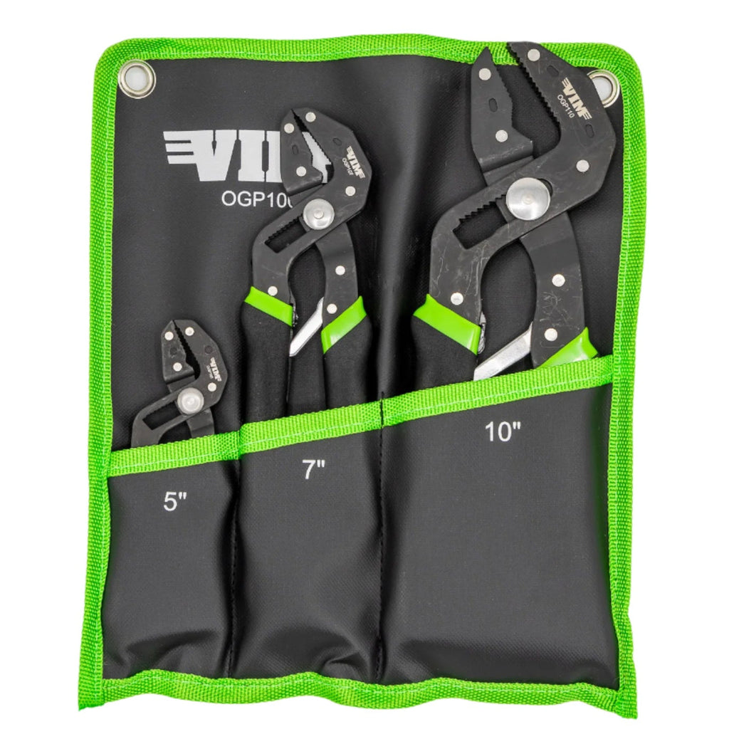 VIM Tools - 3 PC. ORCA GRIP AUTO ADJUSTING PLIER SET