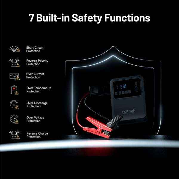 TOPDON 2-in-1 1200 Peak Amp Jump Starter & Tire Inflator