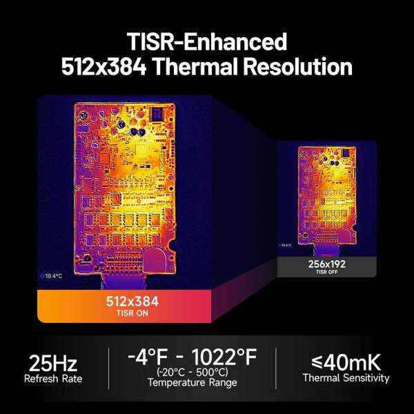 TOPDON Dual-Lens Thermal Camera - iOS, Android, Windows - USB-C