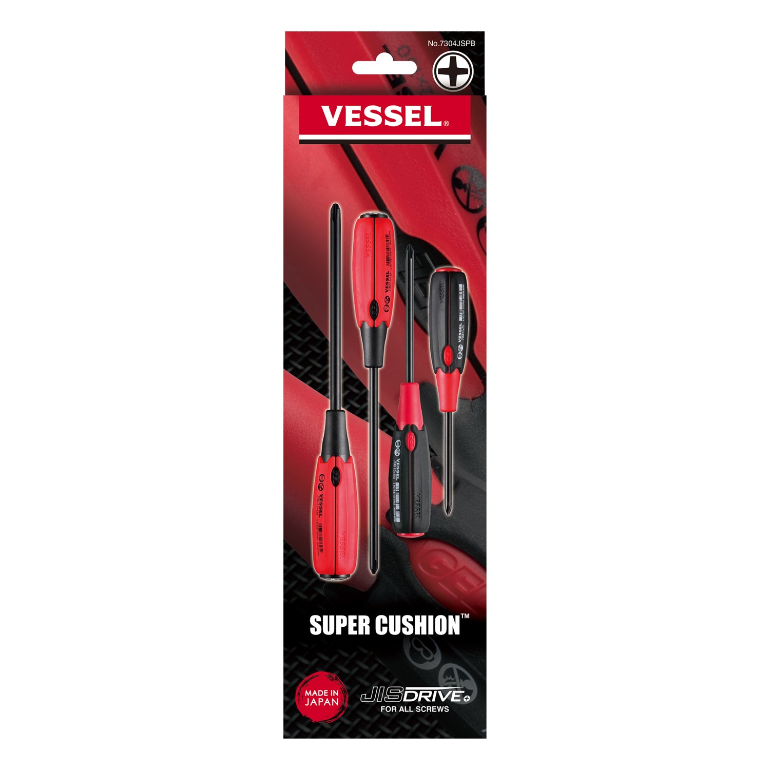 SUPER CUSHION JISDRIVE Screwdriver 4PC. Set