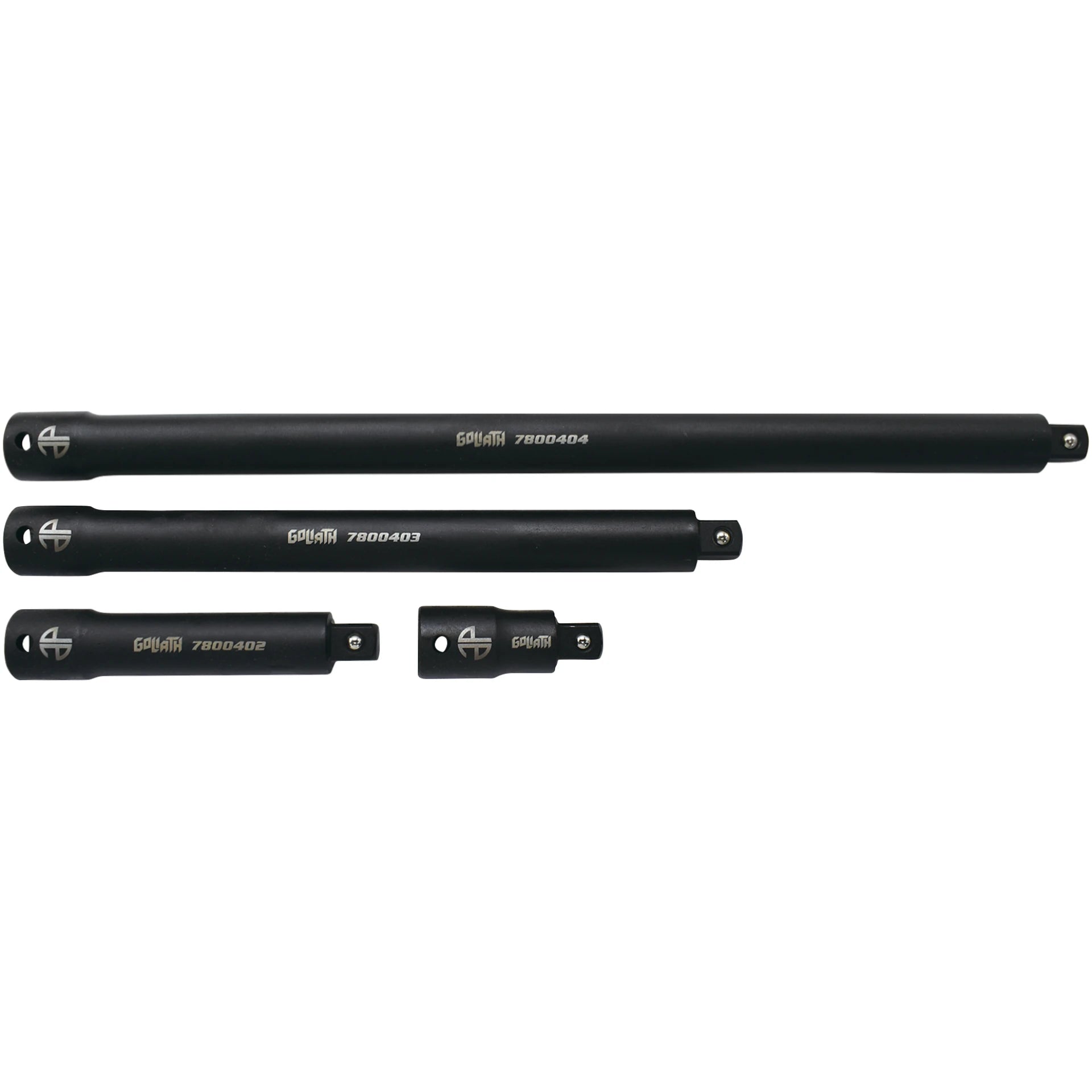 4pc 1/2″ Drive Goliath Torque-Saver Impact Extension Bar Set