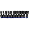 11-Piece 1/2″ Drive Mid-Length Pinless Universal Impact Sockets – Metric