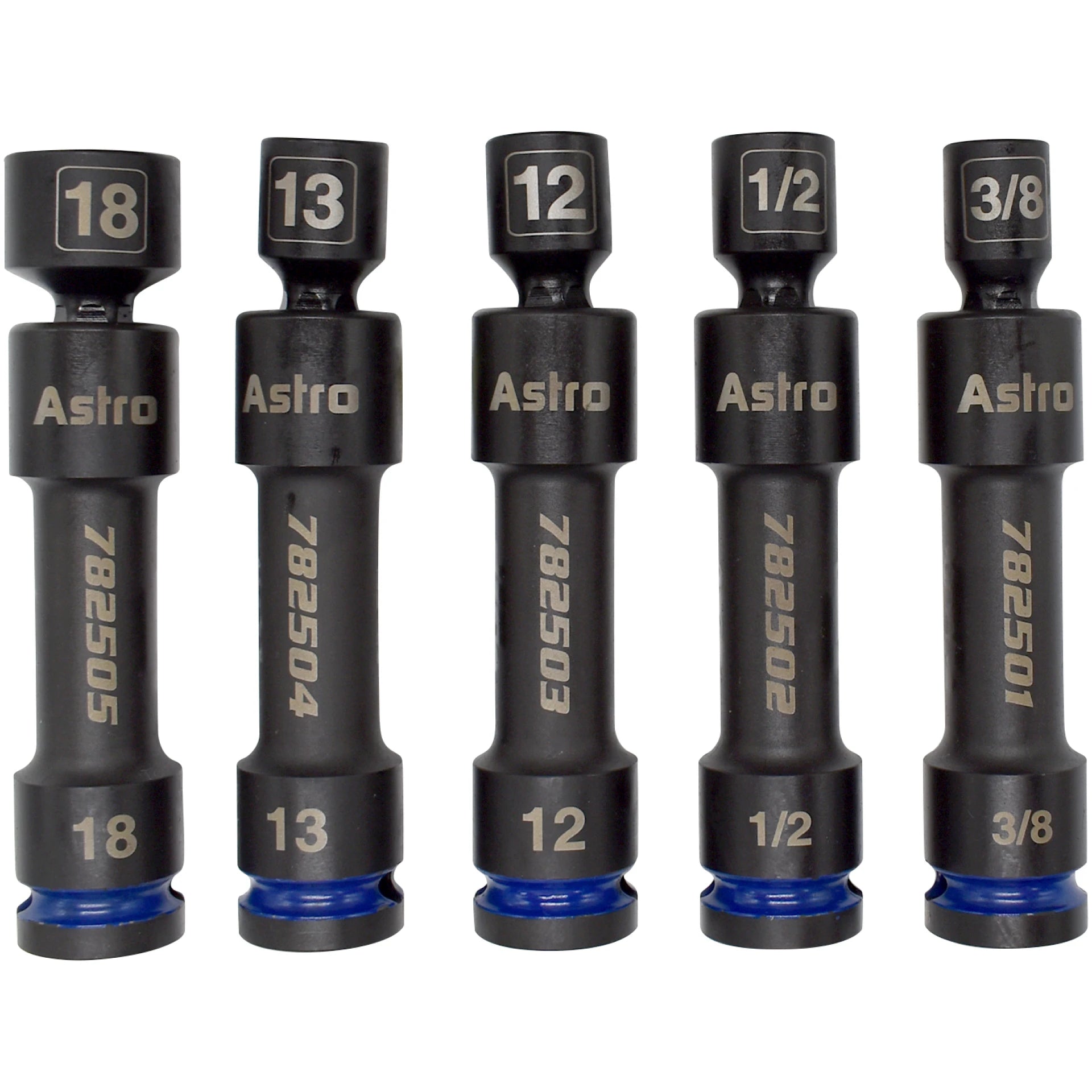 1/2″ Drive 12-Point Pinless Heavy-Duty Driveline Impact Socket Set