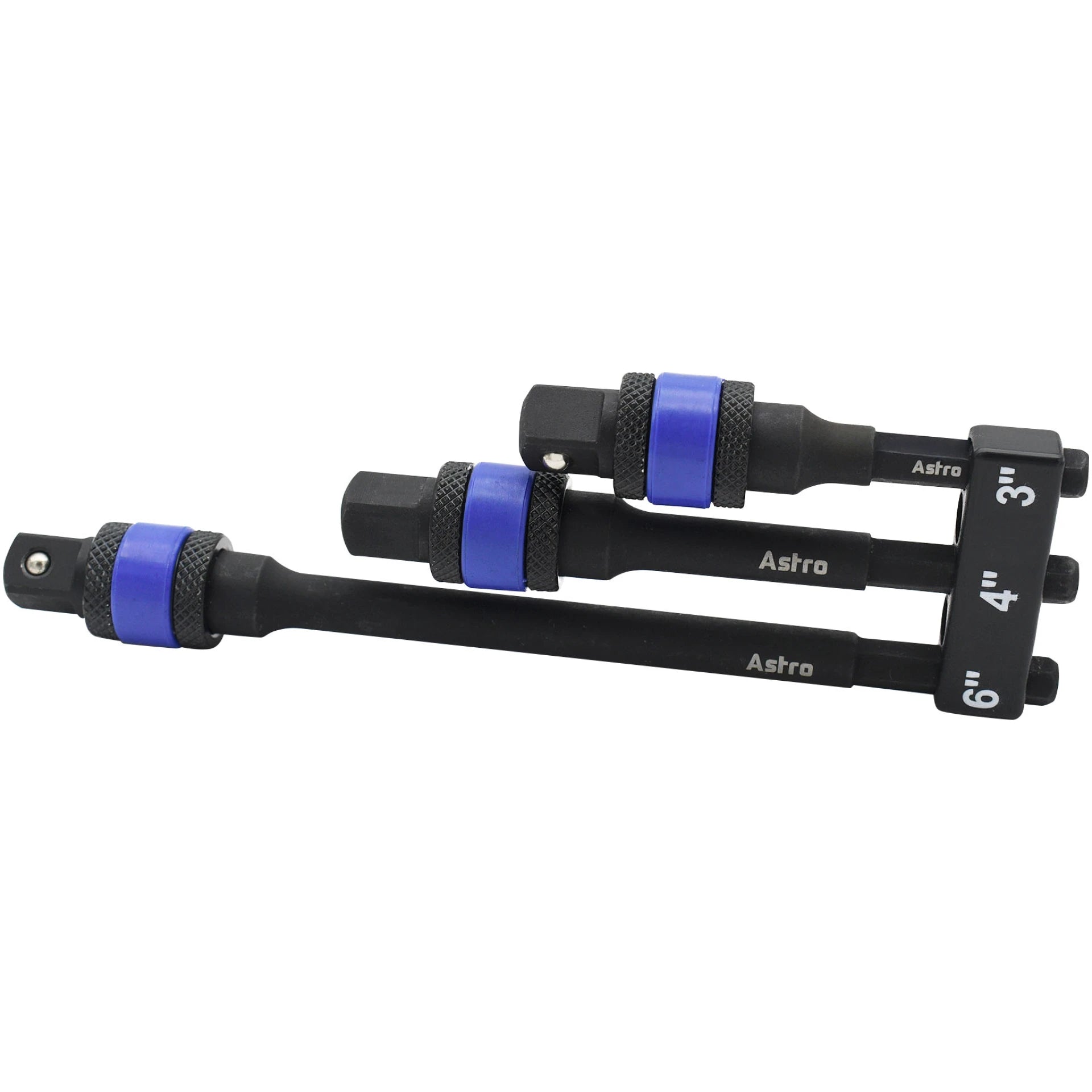 3pc Locking 3/8″ Drive 1/4″ Hex Shank Impact Adapter Extension Set